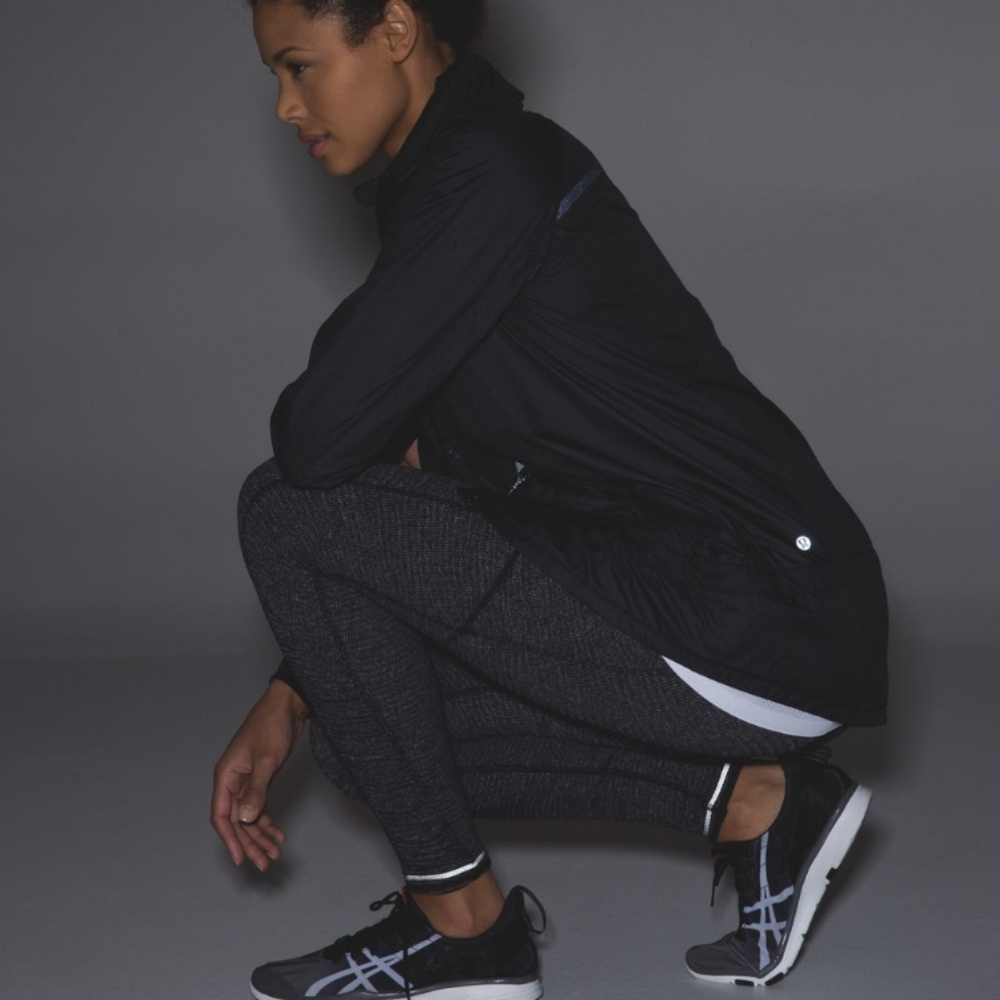 Lululemon Speed Tight IV *Rulu Mini Check Pique Black Heathered Black